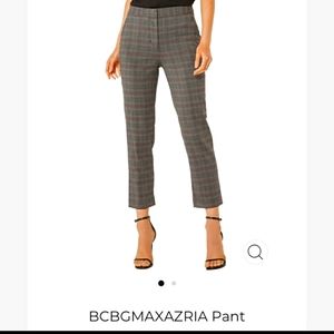 BCBG Maxazria Brand new plaid crop pant